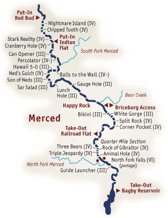 Merced River Map