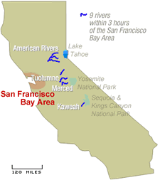 Whitewater Rafting San Francisco Bay Area, CA