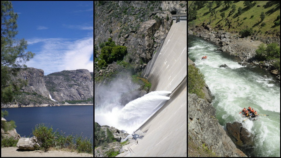 Rafting on dam-controlled rivers