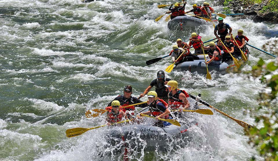 Merced River Team Boating