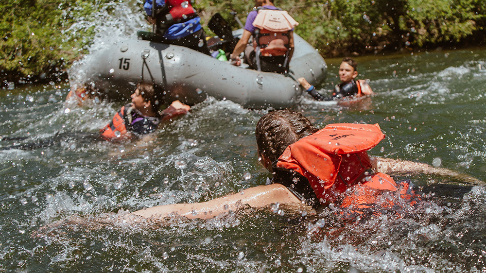 Getting back in the raft