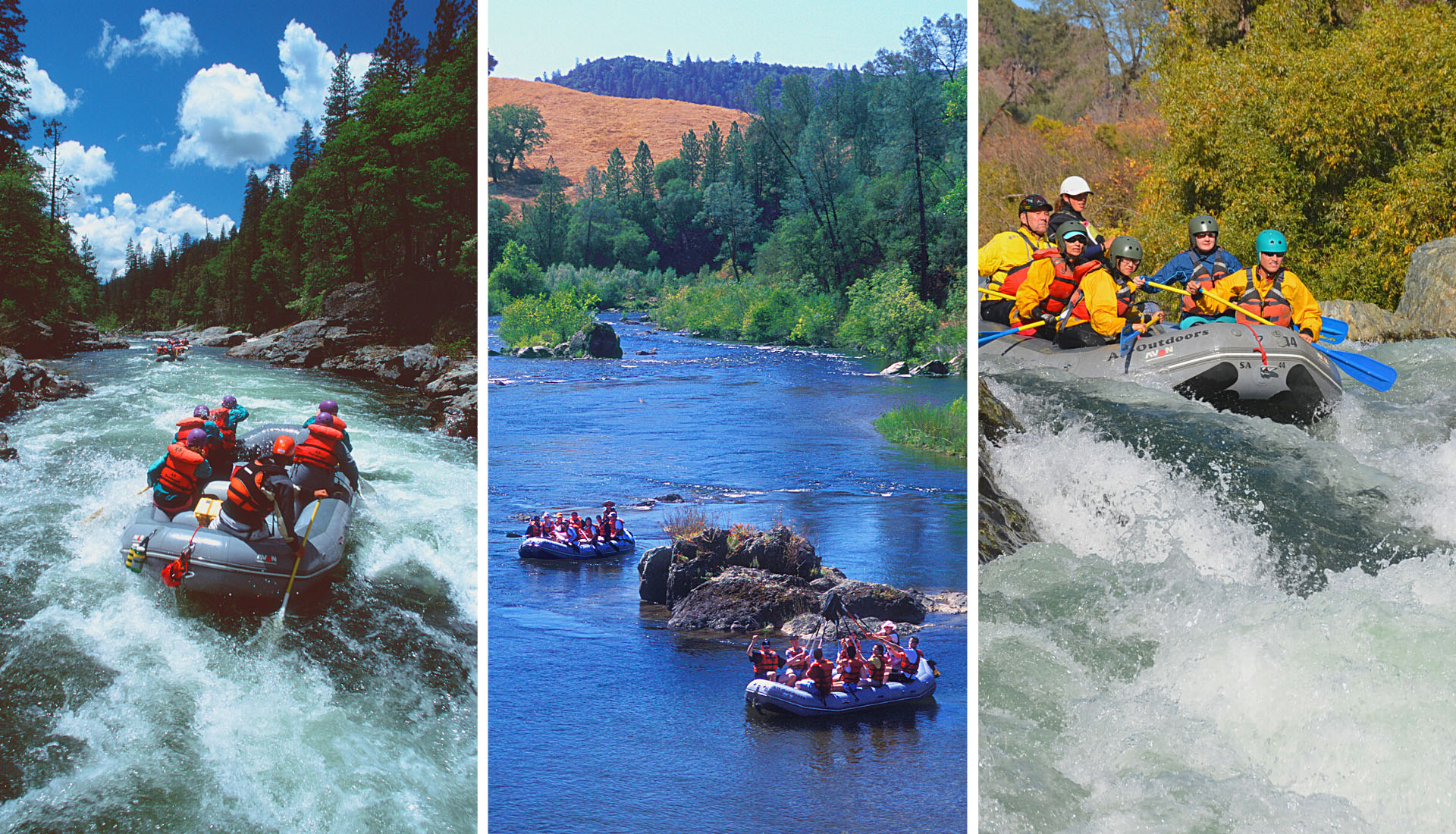 The California white water rafting season explained.