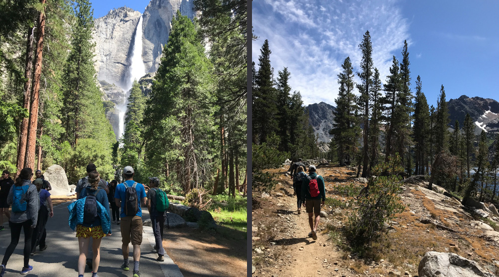 Hiking in Yosemite National Park