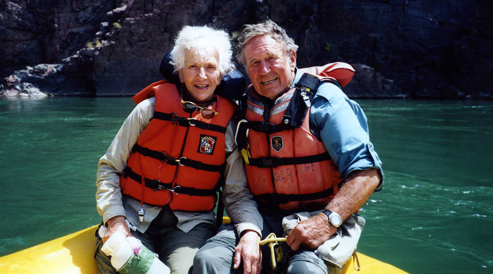 Dolores and George on the Colorado River