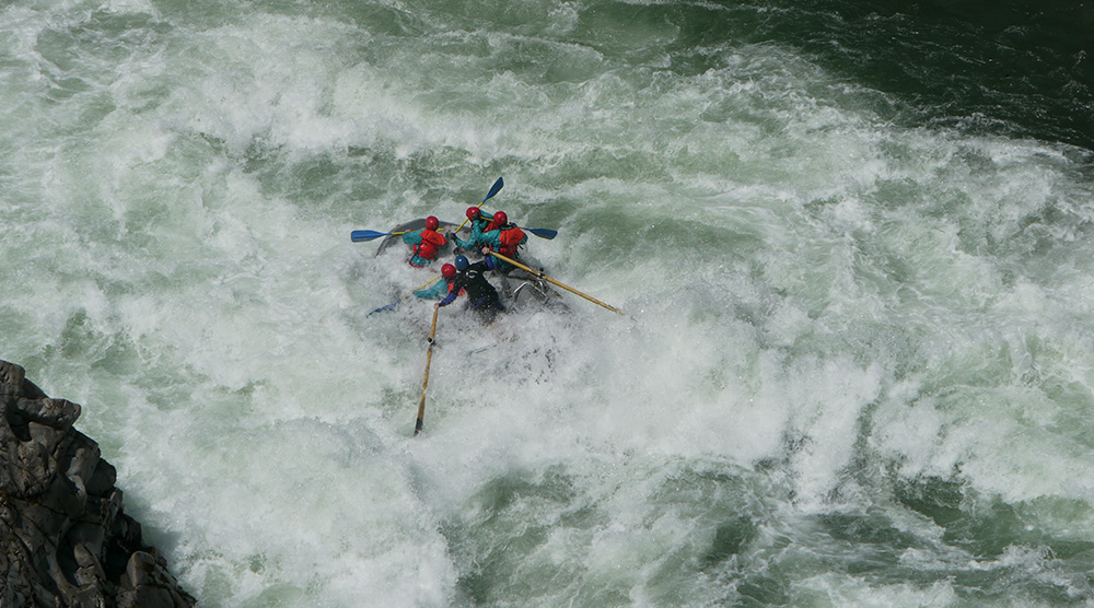 high water rafting