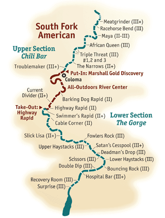 Tom Sawyer Float Trips Rafting Map